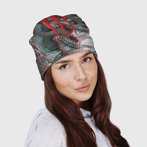 Шапка Monster energy glitch / 3D-принт – фото 2