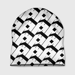 Шапка Три буквы: чёрные, цвет: 3D-принт