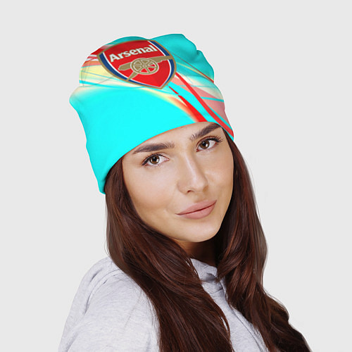 Шапка Arsenal stripes / 3D-принт – фото 2