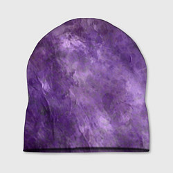 Шапка Абстракция - violet oil painting