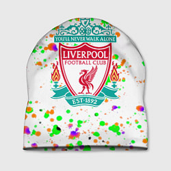 Шапка Liverpool брызги красок текстура, цвет: 3D-принт