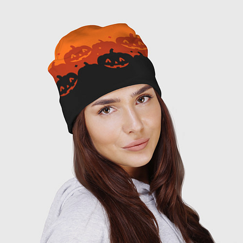 Шапка Хэллоуин счастливые тыквы / 3D-принт – фото 2