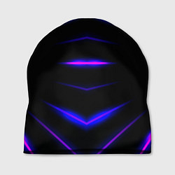 Шапка Color black neon stripes, цвет: 3D-принт