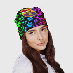 Шапка Барселона x Маршмэллоу неоновый градиент, цвет: 3D-принт — фото 2