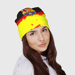 Шапка Borussia абстракция золото геометрия, цвет: 3D-принт — фото 2