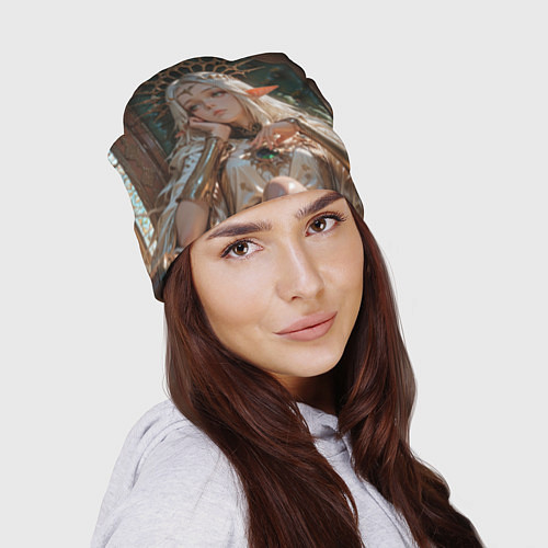 Шапка Беловолосая королева эльфов на троне / 3D-принт – фото 2