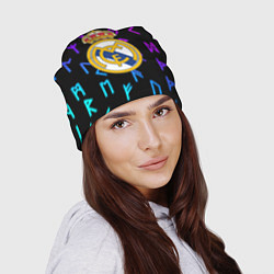 Шапка Реал Мадрид неоновые символы, цвет: 3D-принт — фото 2