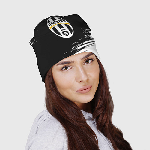Шапка Juventus краски штрихи текстура / 3D-принт – фото 2
