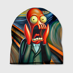 Шапка Зойдберг кричит на картине Эдварда Мунка - мем, цвет: 3D-принт