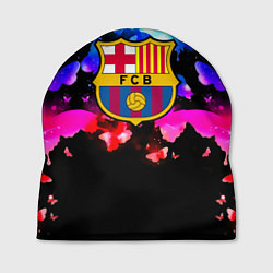 Шапка Барселона неоновые бабочки, цвет: 3D-принт