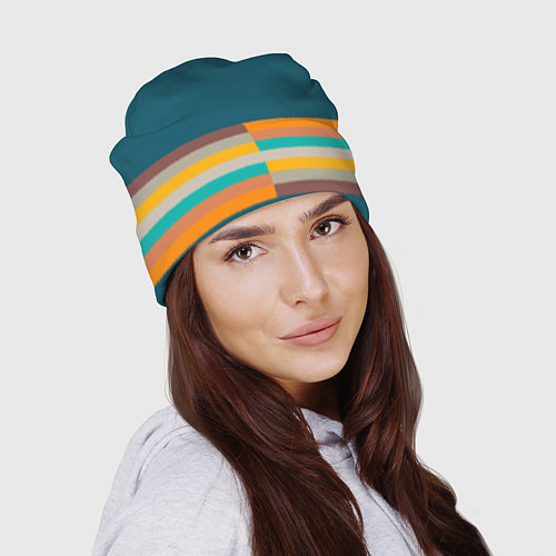 Шапка Индиго и шумовой градиент заката с текстурой / 3D-принт – фото 2