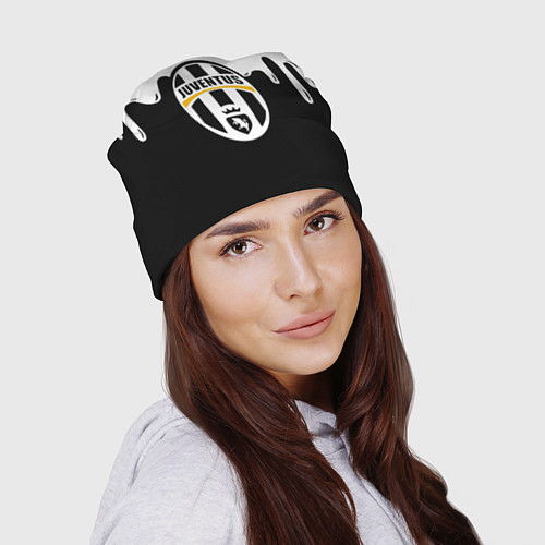 Шапка Juventus капли красок / 3D-принт – фото 2