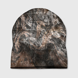 Шапка Абстракция - brown darkness, цвет: 3D-принт