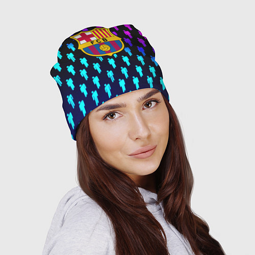 Шапка Barcelona люди градиент неон / 3D-принт – фото 2
