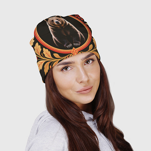 Шапка Медведь в орнаменте / 3D-принт – фото 2