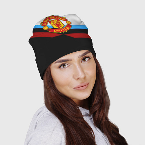 Шапка Манчестер Юнайтед геометрия спорт / 3D-принт – фото 2
