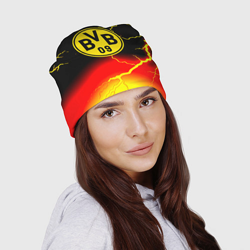 Шапка Borussia шторм молнии / 3D-принт – фото 2