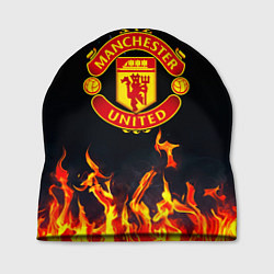 Шапка Манчестер Юнайтед лёд и огонь, цвет: 3D-принт