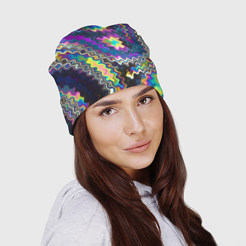 Шапка Абстракция переливы / 3D-принт – фото 2