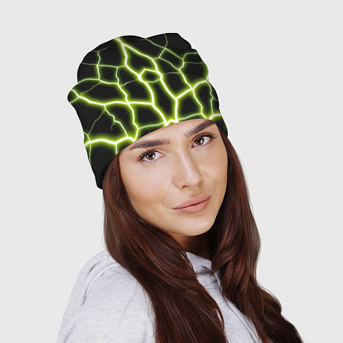 Шапка Color green black / 3D-принт – фото 2
