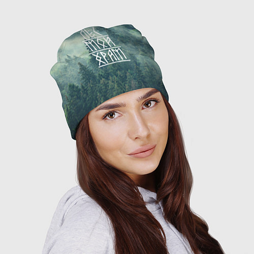 Шапка Лес мой храм / 3D-принт – фото 2