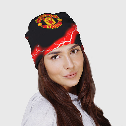 Шапка Манчестер Юнайтед шторм молнии / 3D-принт – фото 2