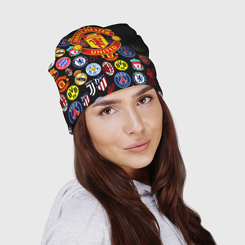 Шапка Манчестер логотипы команд / 3D-принт – фото 2