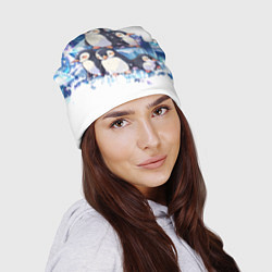 Шапка Пингвины и лёд, цвет: 3D-принт — фото 2