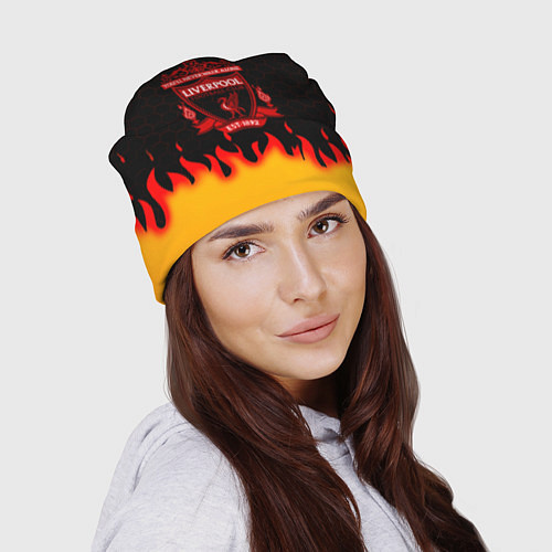 Шапка Liverpool огонь спорт / 3D-принт – фото 2