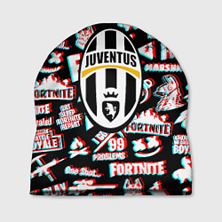 Шапка Ювентус x фортнайт глитч, цвет: 3D-принт
