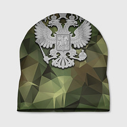 Шапка Камуфляж и герб, цвет: 3D-принт