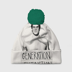 Шапка с помпоном Generation Extinction, цвет: 3D-зеленый