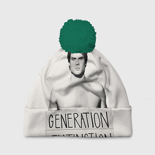 Шапка c помпоном Generation Extinction / 3D-Зеленый – фото 1