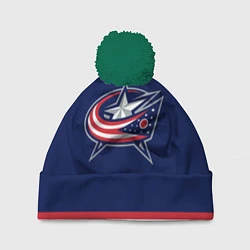 Шапка с помпоном Columbus Blue Jackets, цвет: 3D-зеленый