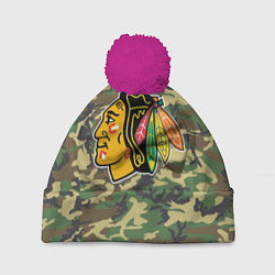 Шапка c помпоном Blackhawks Camouflage