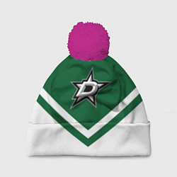 Шапка с помпоном NHL: Dallas Stars, цвет: 3D-малиновый