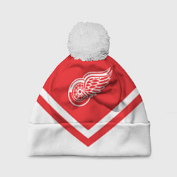 Шапка с помпоном NHL: Detroit Red Wings, цвет: 3D-белый