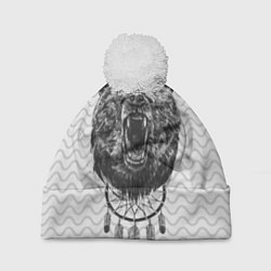 Шапка с помпоном Bear Dreamcatcher, цвет: 3D-белый