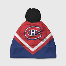 Шапка с помпоном NHL: Montreal Canadiens, цвет: 3D-черный