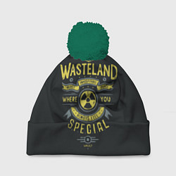 Шапка с помпоном Come to Wasteland, цвет: 3D-зеленый