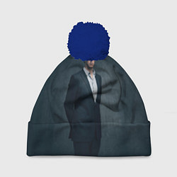 Шапка с помпоном Шерлок, цвет: 3D-тёмно-синий