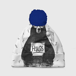 Шапка с помпоном Bear Hugs, цвет: 3D-тёмно-синий