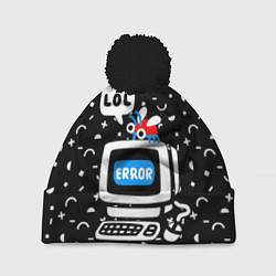 Шапка с помпоном Fatal Error, цвет: 3D-черный
