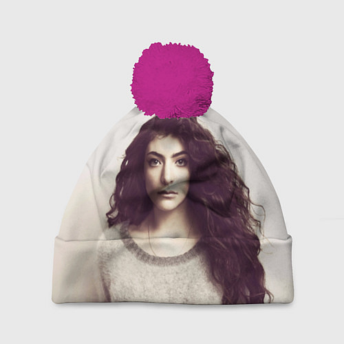 Шапка c помпоном Lorde Young / 3D-Малиновый – фото 1