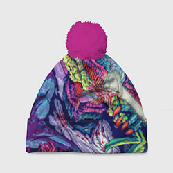Шапка с помпоном Hyper Beast Style, цвет: 3D-малиновый