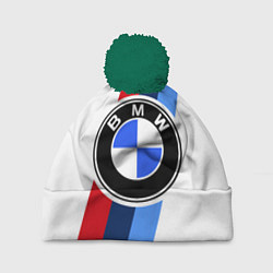 Шапка с помпоном BMW M: White Sport, цвет: 3D-зеленый