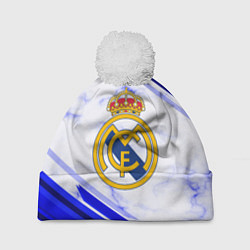 Шапка с помпоном Real Madrid, цвет: 3D-белый