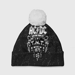 Шапка с помпоном AC/DC: Run For Your Life, цвет: 3D-белый