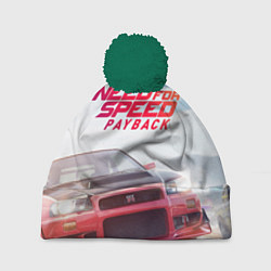 Шапка с помпоном Need for Speed: Payback, цвет: 3D-зеленый