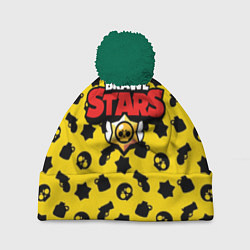 Шапка с помпоном Brawl Stars: Yellow & Black, цвет: 3D-зеленый